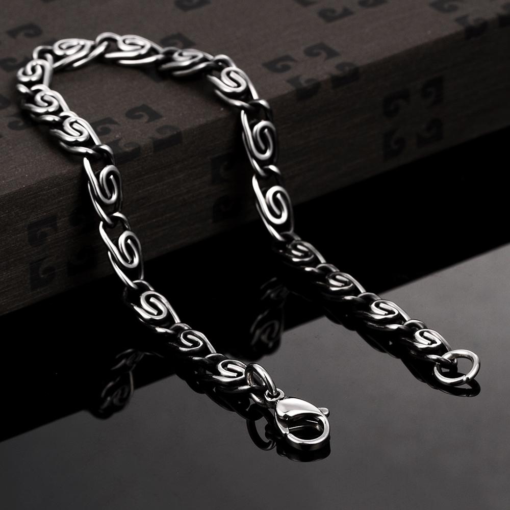 Silver Chain Bracelet - 316L Stainless Steel